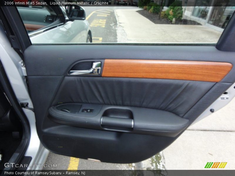 Liquid Platinum Metallic / Graphite 2006 Infiniti M 45 Sedan