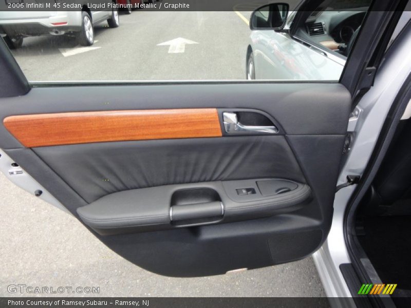 Liquid Platinum Metallic / Graphite 2006 Infiniti M 45 Sedan