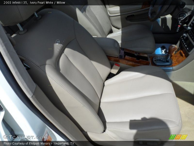 Ivory Pearl White / Willow 2003 Infiniti I 35