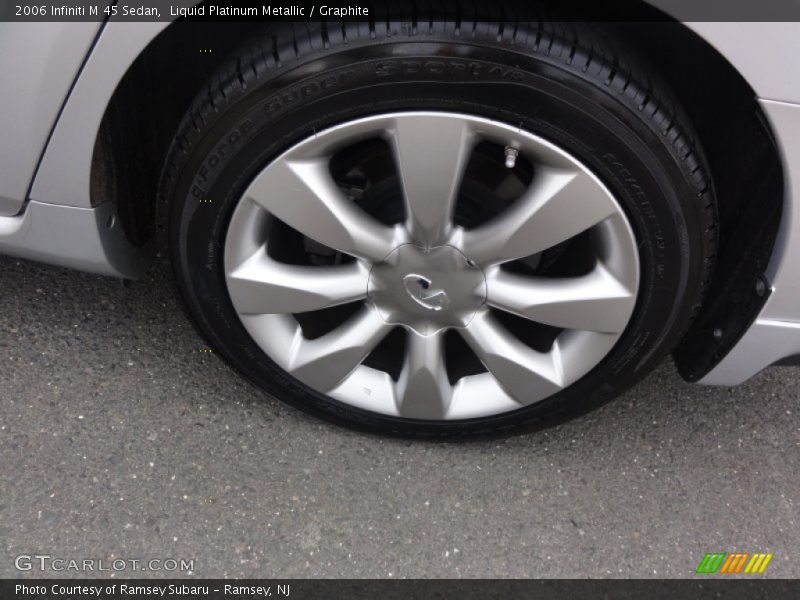 Liquid Platinum Metallic / Graphite 2006 Infiniti M 45 Sedan