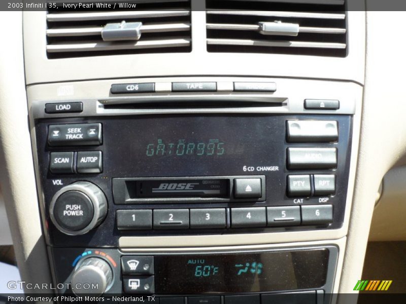 Ivory Pearl White / Willow 2003 Infiniti I 35