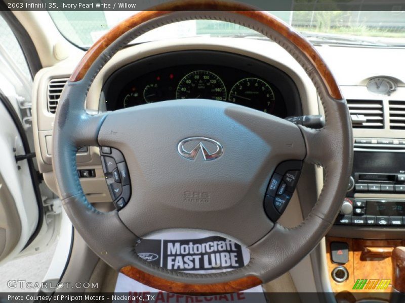 Ivory Pearl White / Willow 2003 Infiniti I 35