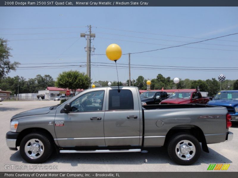 Mineral Gray Metallic / Medium Slate Gray 2008 Dodge Ram 2500 SXT Quad Cab
