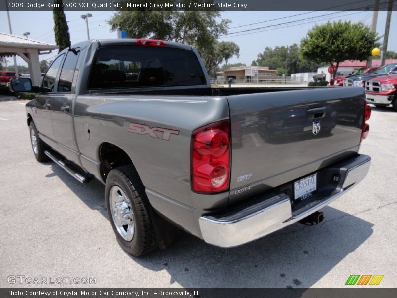 Mineral Gray Metallic / Medium Slate Gray 2008 Dodge Ram 2500 SXT Quad Cab