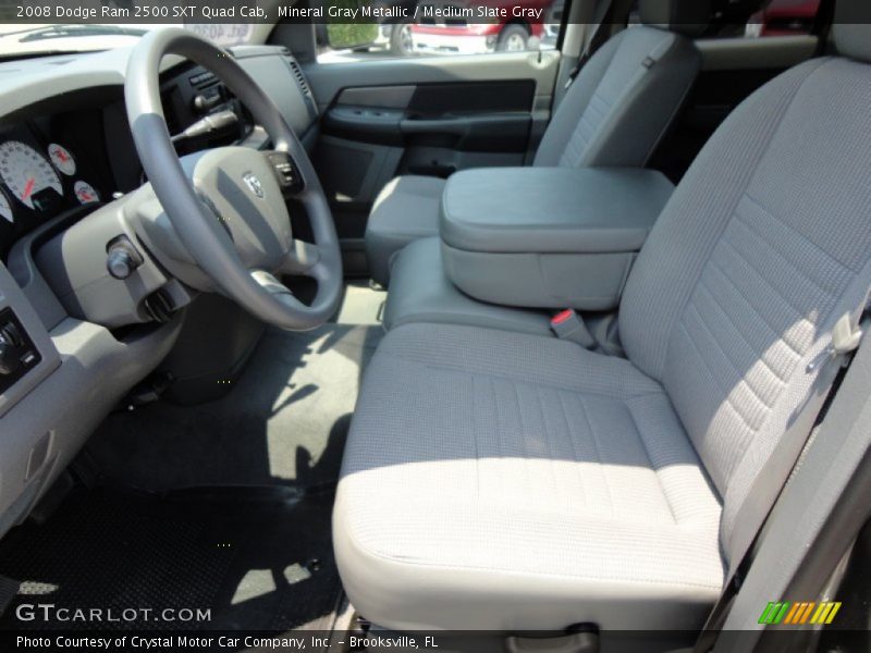 Mineral Gray Metallic / Medium Slate Gray 2008 Dodge Ram 2500 SXT Quad Cab