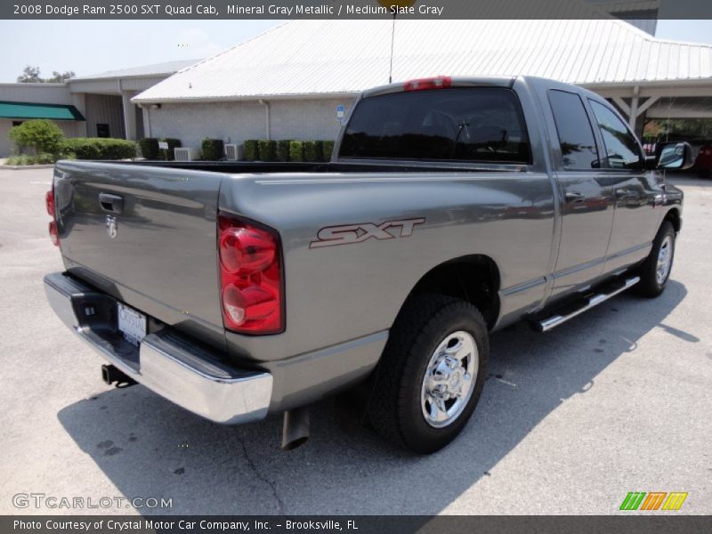 Mineral Gray Metallic / Medium Slate Gray 2008 Dodge Ram 2500 SXT Quad Cab