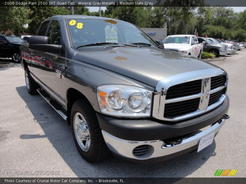 Mineral Gray Metallic / Medium Slate Gray 2008 Dodge Ram 2500 SXT Quad Cab
