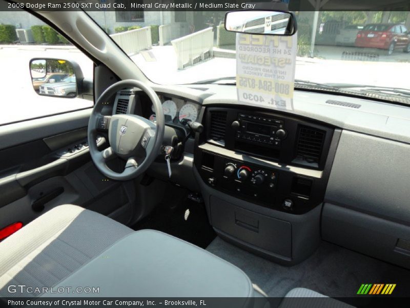 Mineral Gray Metallic / Medium Slate Gray 2008 Dodge Ram 2500 SXT Quad Cab