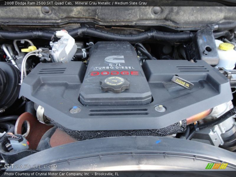 Mineral Gray Metallic / Medium Slate Gray 2008 Dodge Ram 2500 SXT Quad Cab