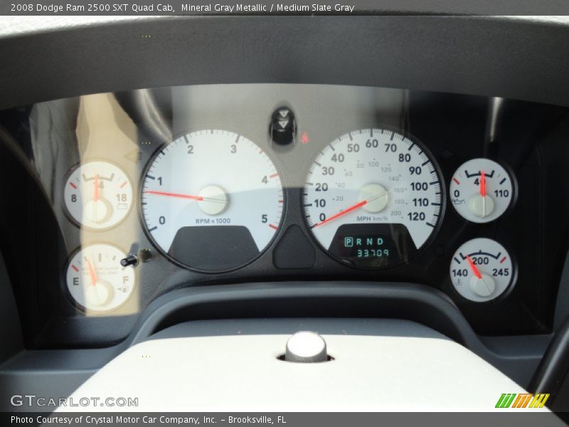 Mineral Gray Metallic / Medium Slate Gray 2008 Dodge Ram 2500 SXT Quad Cab