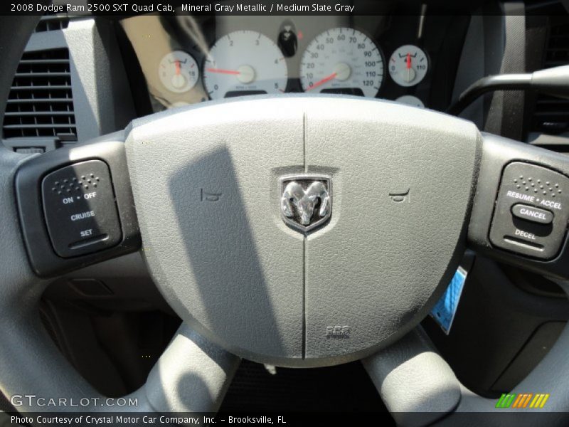 Mineral Gray Metallic / Medium Slate Gray 2008 Dodge Ram 2500 SXT Quad Cab