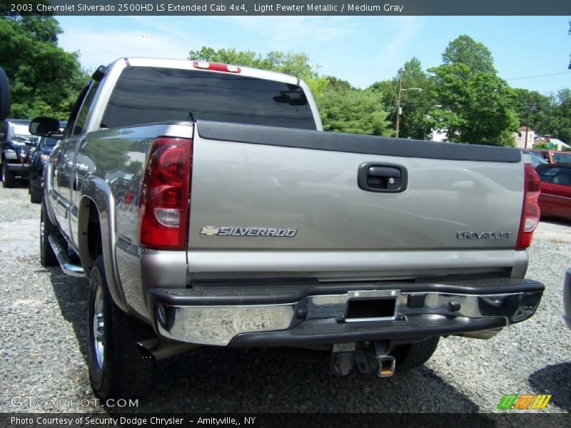 Light Pewter Metallic / Medium Gray 2003 Chevrolet Silverado 2500HD LS Extended Cab 4x4