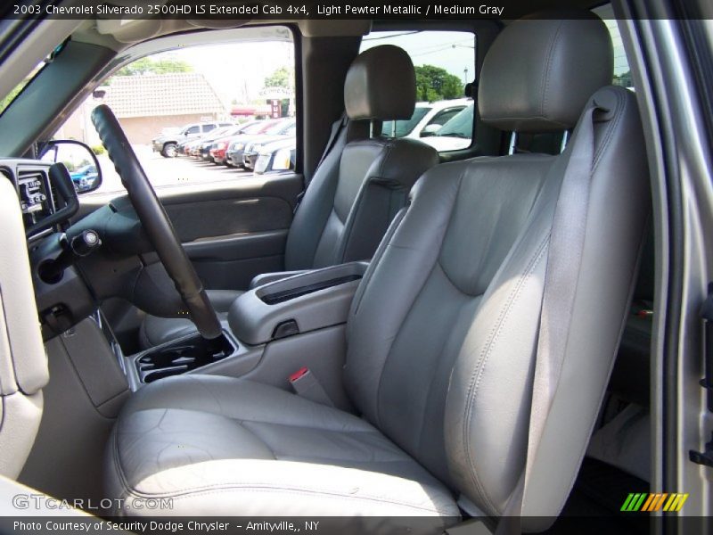 Light Pewter Metallic / Medium Gray 2003 Chevrolet Silverado 2500HD LS Extended Cab 4x4