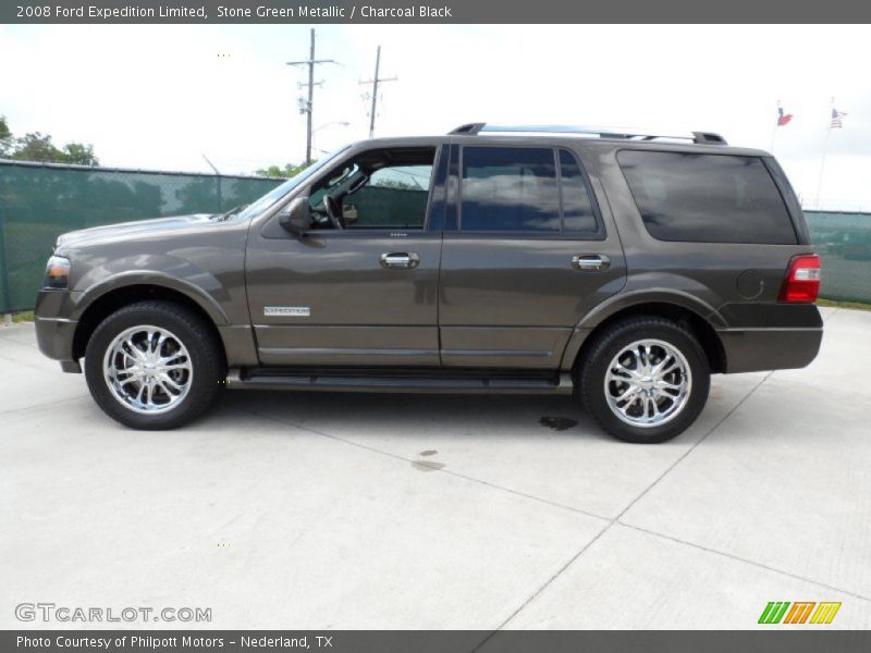 Stone Green Metallic / Charcoal Black 2008 Ford Expedition Limited