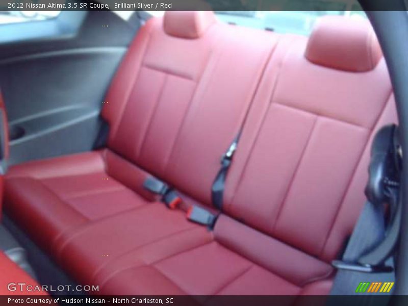 Brilliant Silver / Red 2012 Nissan Altima 3.5 SR Coupe