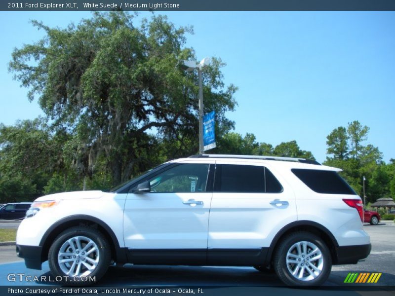 White Suede / Medium Light Stone 2011 Ford Explorer XLT