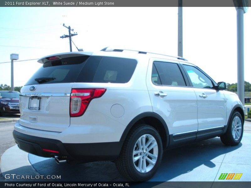 White Suede / Medium Light Stone 2011 Ford Explorer XLT