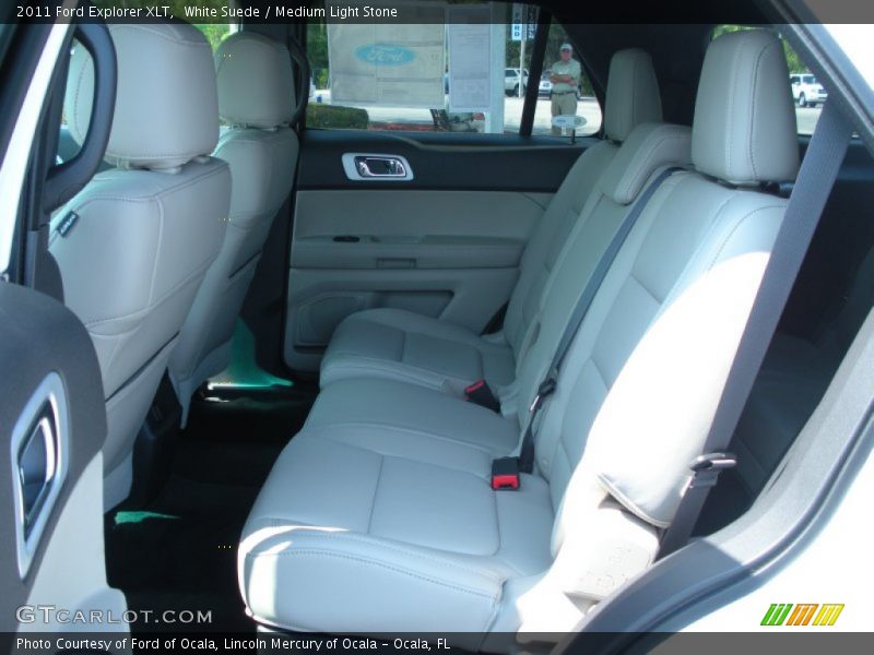 White Suede / Medium Light Stone 2011 Ford Explorer XLT