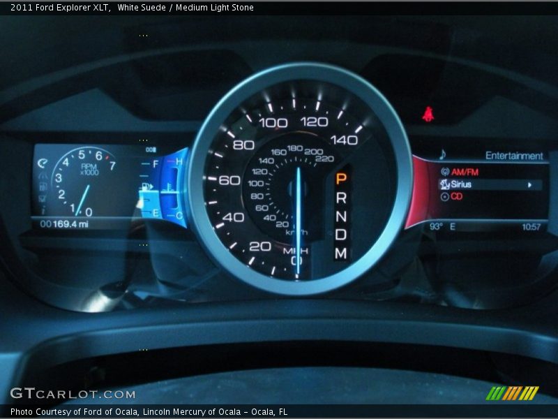 White Suede / Medium Light Stone 2011 Ford Explorer XLT