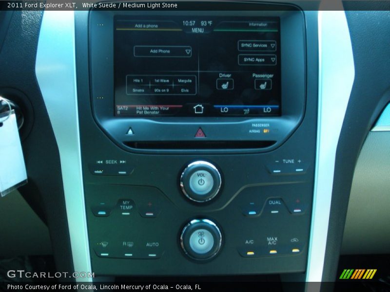 White Suede / Medium Light Stone 2011 Ford Explorer XLT