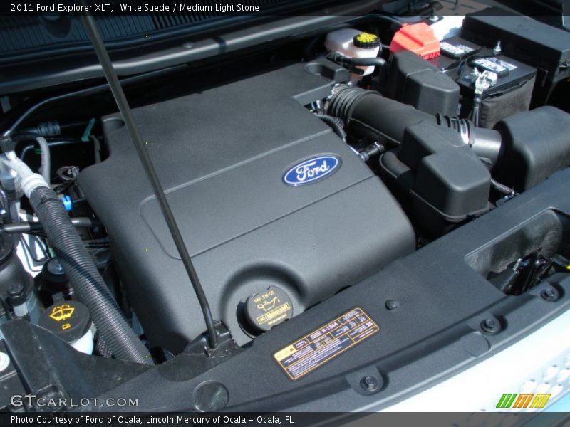White Suede / Medium Light Stone 2011 Ford Explorer XLT