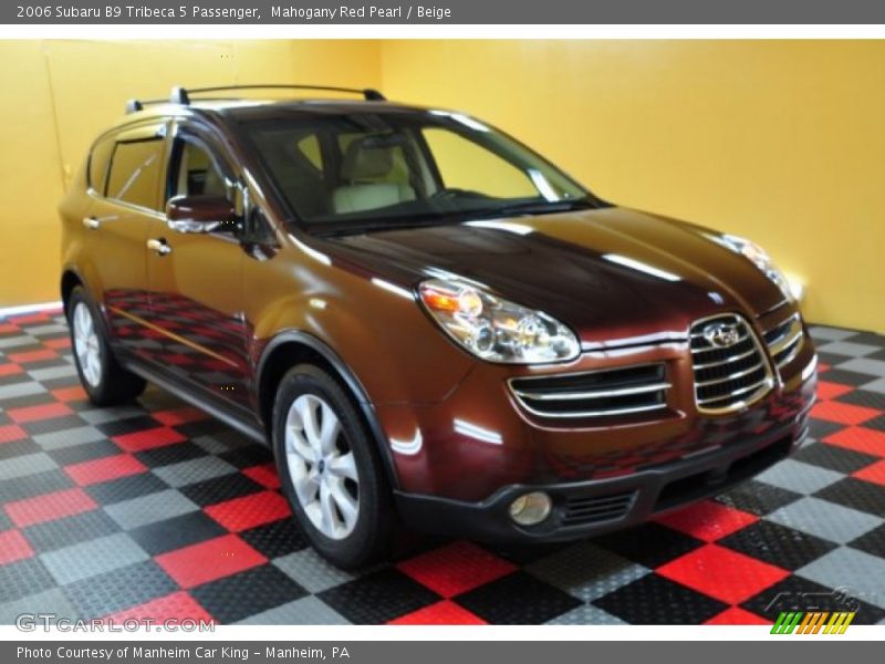 Mahogany Red Pearl / Beige 2006 Subaru B9 Tribeca 5 Passenger