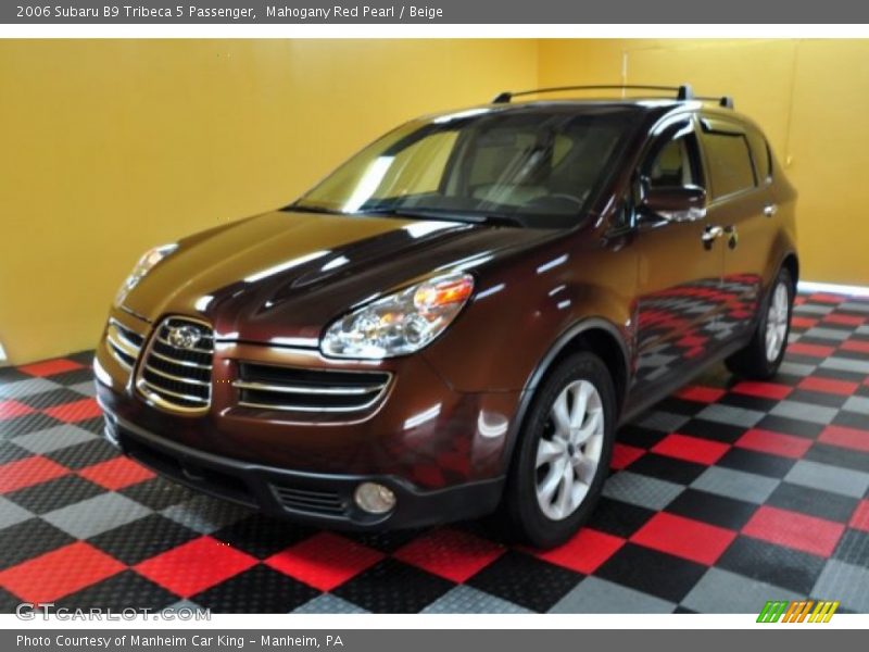 Mahogany Red Pearl / Beige 2006 Subaru B9 Tribeca 5 Passenger