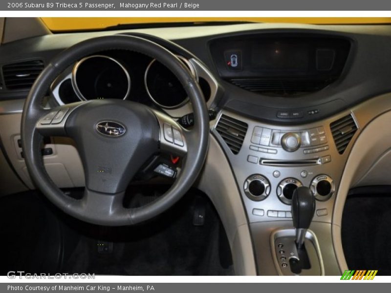 Mahogany Red Pearl / Beige 2006 Subaru B9 Tribeca 5 Passenger