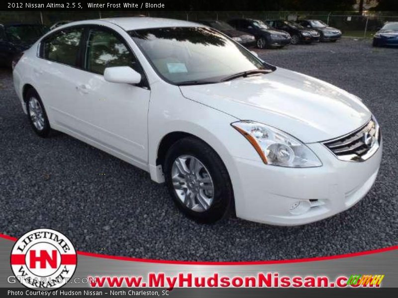 Winter Frost White / Blonde 2012 Nissan Altima 2.5 S