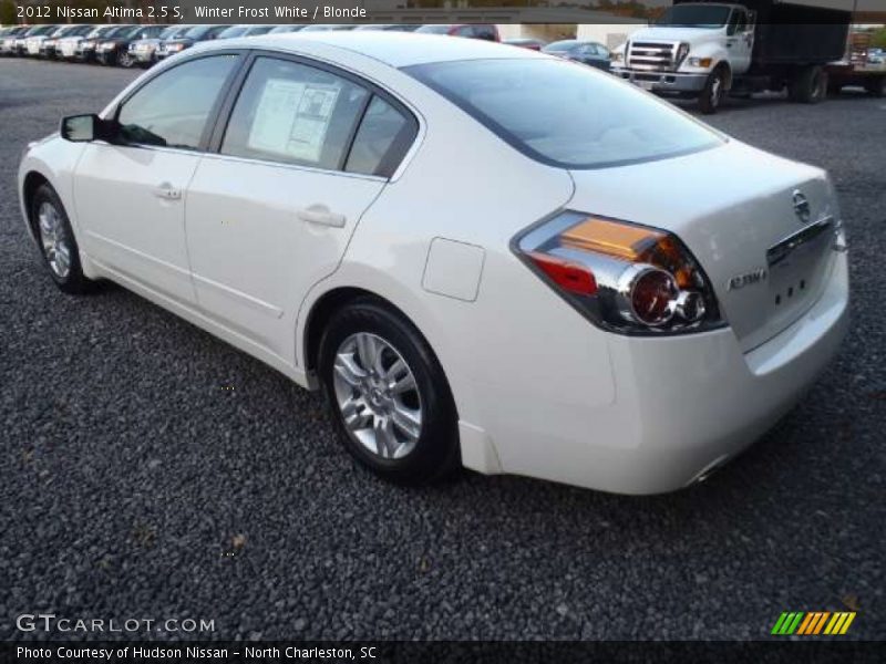 Winter Frost White / Blonde 2012 Nissan Altima 2.5 S