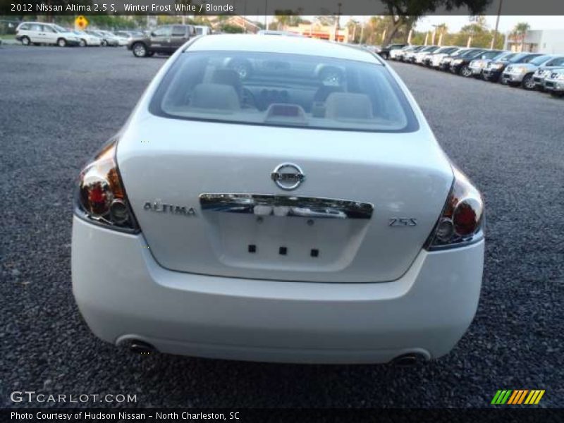 Winter Frost White / Blonde 2012 Nissan Altima 2.5 S
