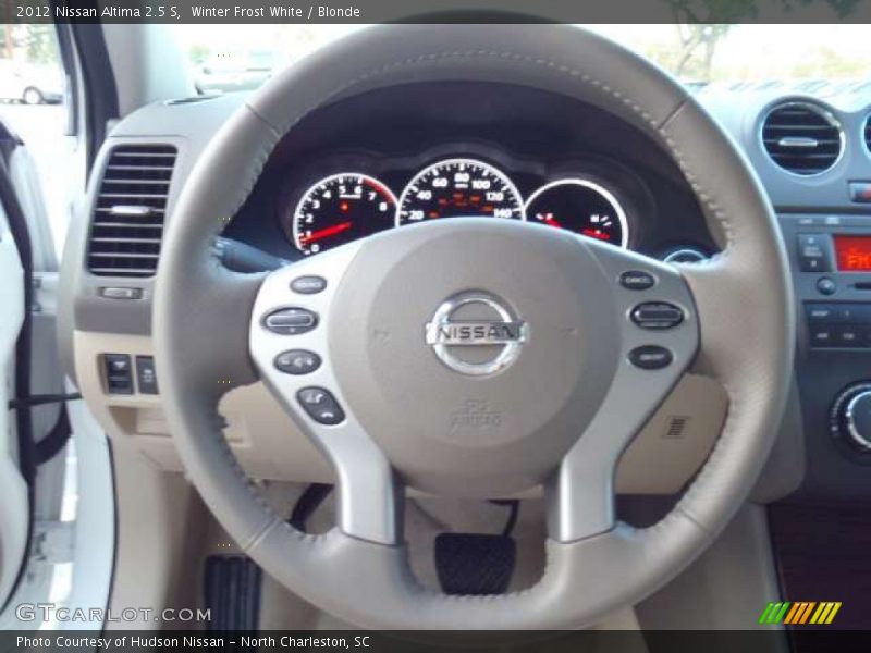 Winter Frost White / Blonde 2012 Nissan Altima 2.5 S