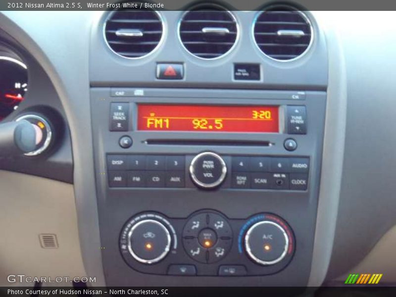 Winter Frost White / Blonde 2012 Nissan Altima 2.5 S