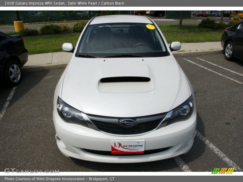 Satin White Pearl / Carbon Black 2008 Subaru Impreza WRX Sedan