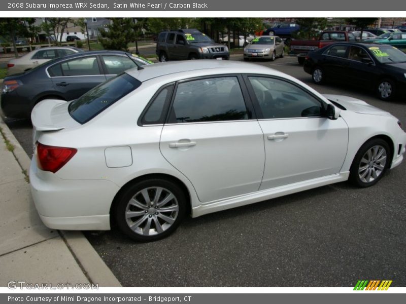 Satin White Pearl / Carbon Black 2008 Subaru Impreza WRX Sedan