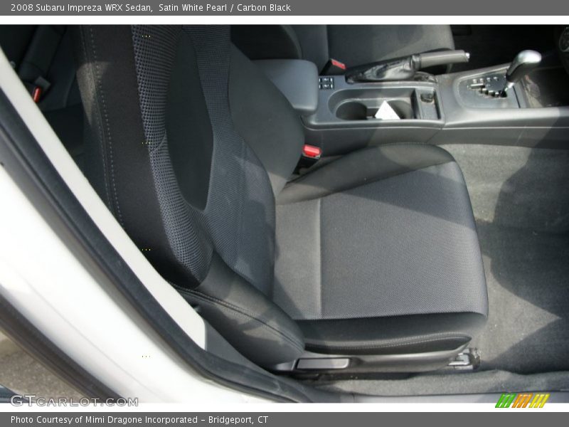 Satin White Pearl / Carbon Black 2008 Subaru Impreza WRX Sedan