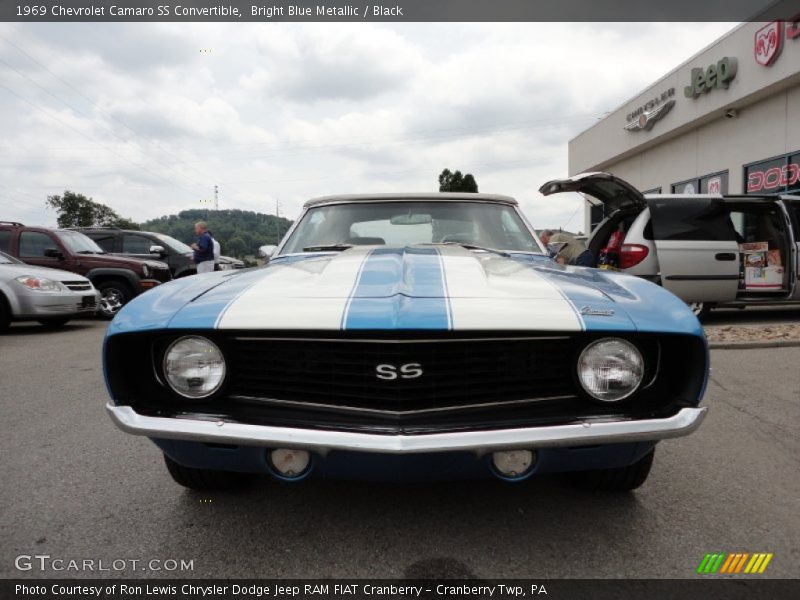 Bright Blue Metallic / Black 1969 Chevrolet Camaro SS Convertible