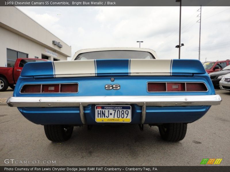 Bright Blue Metallic / Black 1969 Chevrolet Camaro SS Convertible