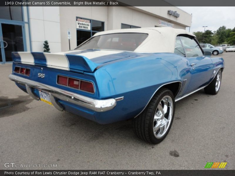 Bright Blue Metallic / Black 1969 Chevrolet Camaro SS Convertible