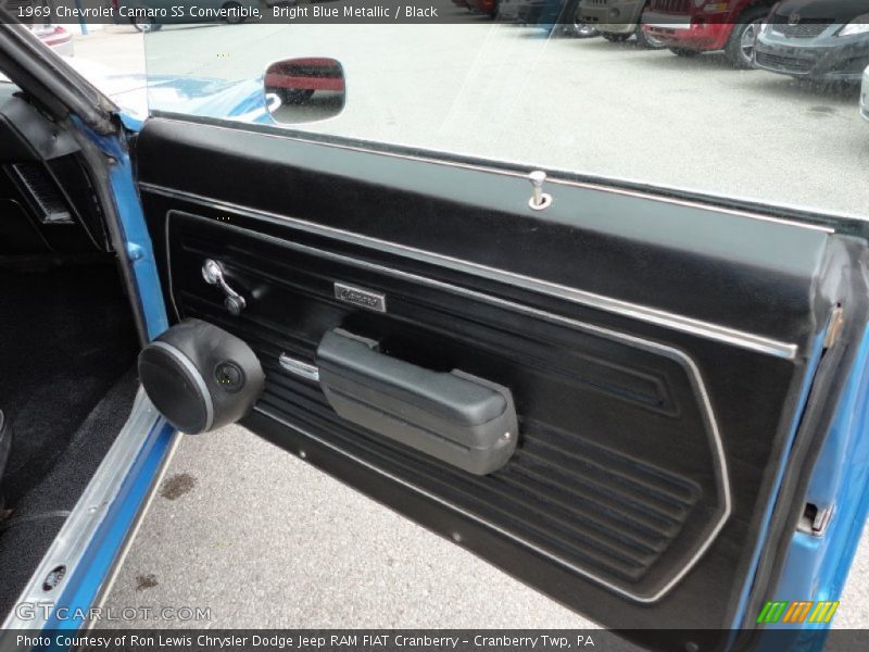 Bright Blue Metallic / Black 1969 Chevrolet Camaro SS Convertible