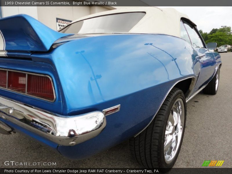 Bright Blue Metallic / Black 1969 Chevrolet Camaro SS Convertible