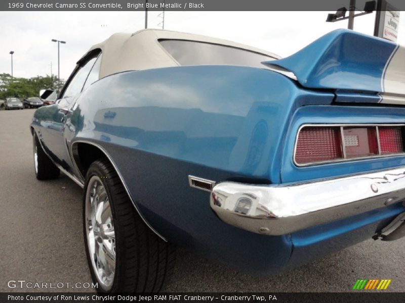 Bright Blue Metallic / Black 1969 Chevrolet Camaro SS Convertible