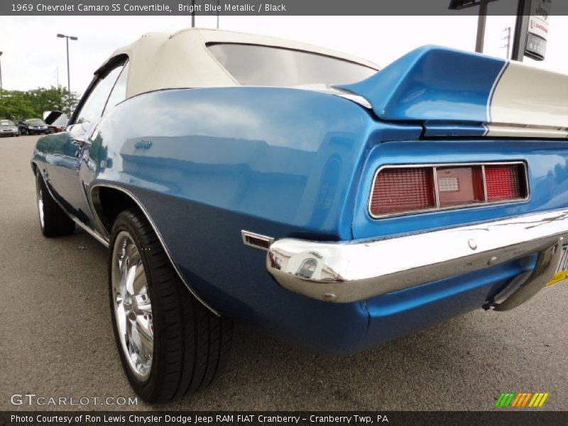 Bright Blue Metallic / Black 1969 Chevrolet Camaro SS Convertible