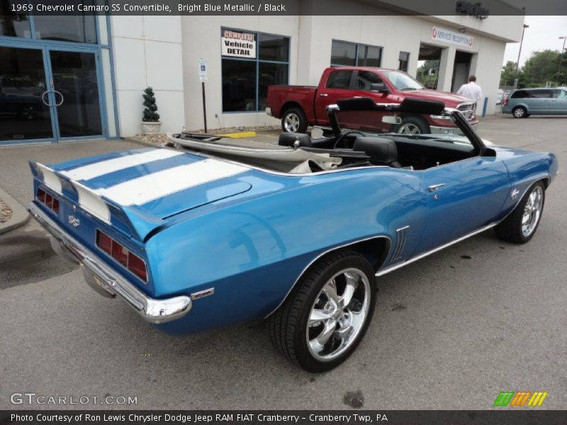 Bright Blue Metallic / Black 1969 Chevrolet Camaro SS Convertible