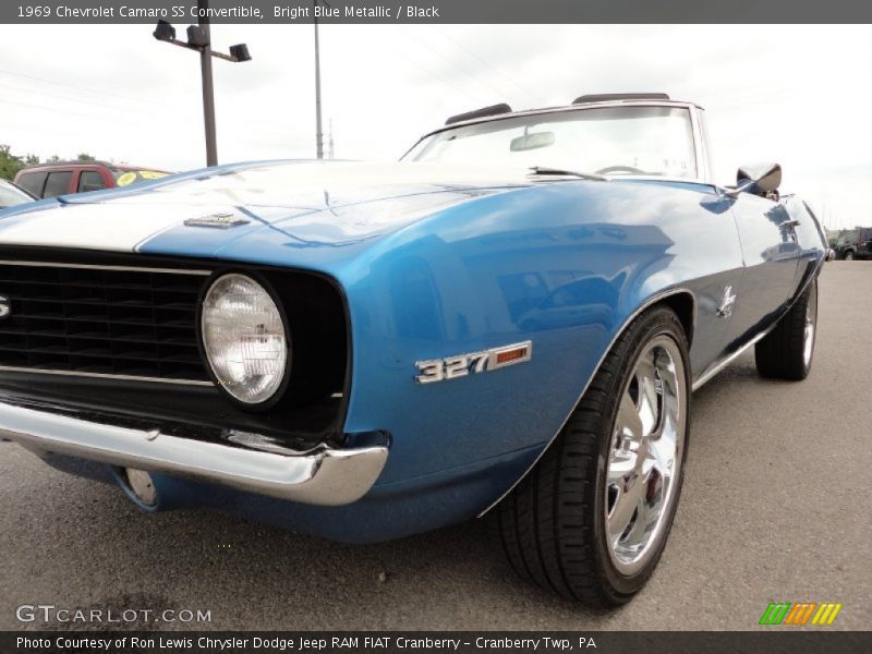 Bright Blue Metallic / Black 1969 Chevrolet Camaro SS Convertible