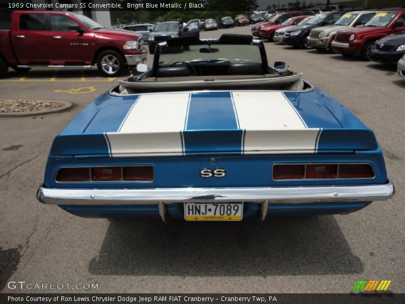 Bright Blue Metallic / Black 1969 Chevrolet Camaro SS Convertible