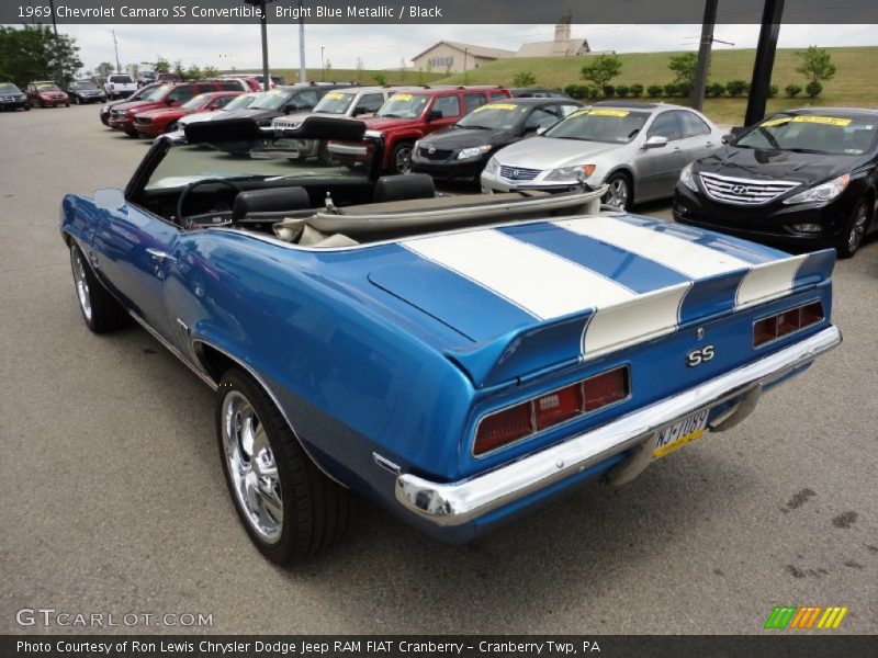 Bright Blue Metallic / Black 1969 Chevrolet Camaro SS Convertible