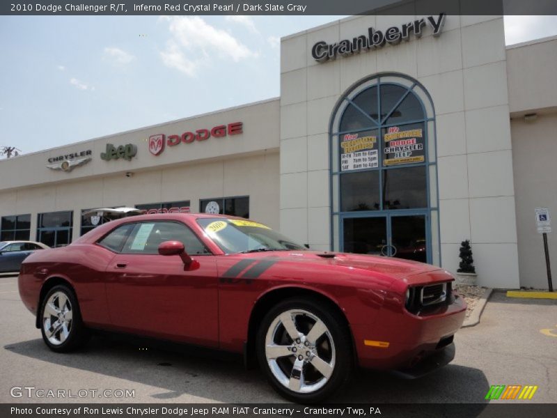 Inferno Red Crystal Pearl / Dark Slate Gray 2010 Dodge Challenger R/T