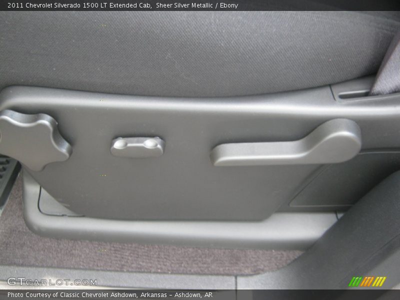 Sheer Silver Metallic / Ebony 2011 Chevrolet Silverado 1500 LT Extended Cab