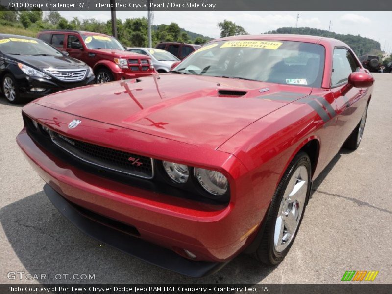 Inferno Red Crystal Pearl / Dark Slate Gray 2010 Dodge Challenger R/T